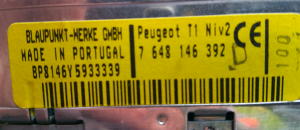 Peugeot autoradio Blaupunkt