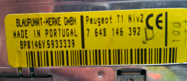 Blaupunkt-Autoradio-Peugeot