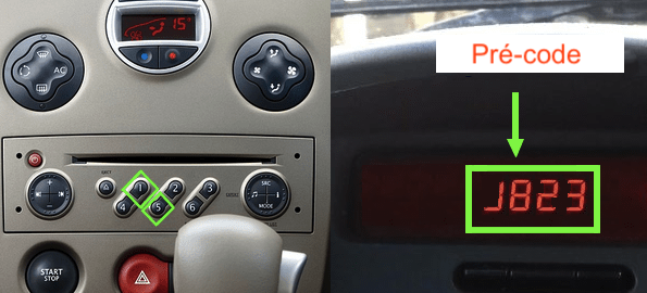 Código de radio del coche Desbloqueo instantáneo en línea